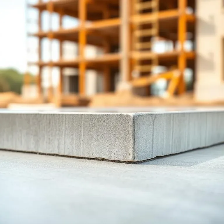Close-up of smooth finished concrete craftsmanship